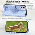 thumbnail image 2 of Allytechgroup for iPhone 11 Case with Credit Card Slot, RFID Blocking PU Leather Flip Wallet Case for Women Girls Shockproof Protective Case Cover for iPhone 11, Lightpurple, 2 of 6