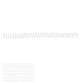 thumbnail image 4 of Spirales en Plastique 3/4 Po, Anti-Casse Résistant à la Rouille Forte Adhérence Spirales Réutilisables pour Tourner les Pages 20 Pcs pour Carnet A4 A5 pour Étudiants Transparent, 4 of 8