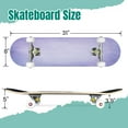 thumbnail image 2 of 31'' Complete Skateboard 7 Layer Canadian Maple Double Kick Deck Skateboards abstract blue purple tone elegant cool vintage grunge texture Skate Board for Beginner Adult Gifts, 2 of 5