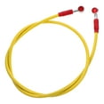thumbnail image 4 of MOVTOTOP 1Set Motorcycle Brake Pipe Steel Wire Rubber Yellow Pressure Resistance For Diy Modification Improved Braking, 4 of 7