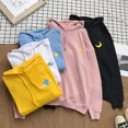 thumbnail image 2 of serony Spring Sweat à Capuche Imprimé Hommes Femmes Pull à Capuche Manteau Couple Top, Jaune, 3XL, 2 of 7