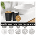 thumbnail image 3 of "Juego De Accesorios Baño 5 Pzs Dispensador Bambú Y Plástico Belug Negro ", 3 of 5