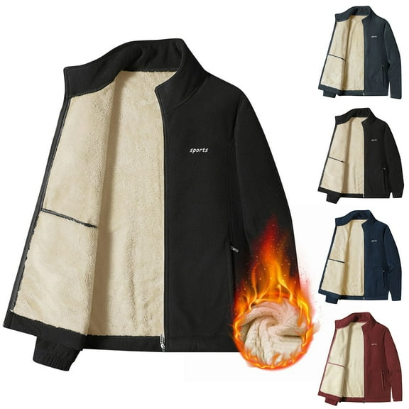 Miluxas Men's Tactical Sport Warm Fleece Hooded Outdoor Adventure Jacket Coats Wine