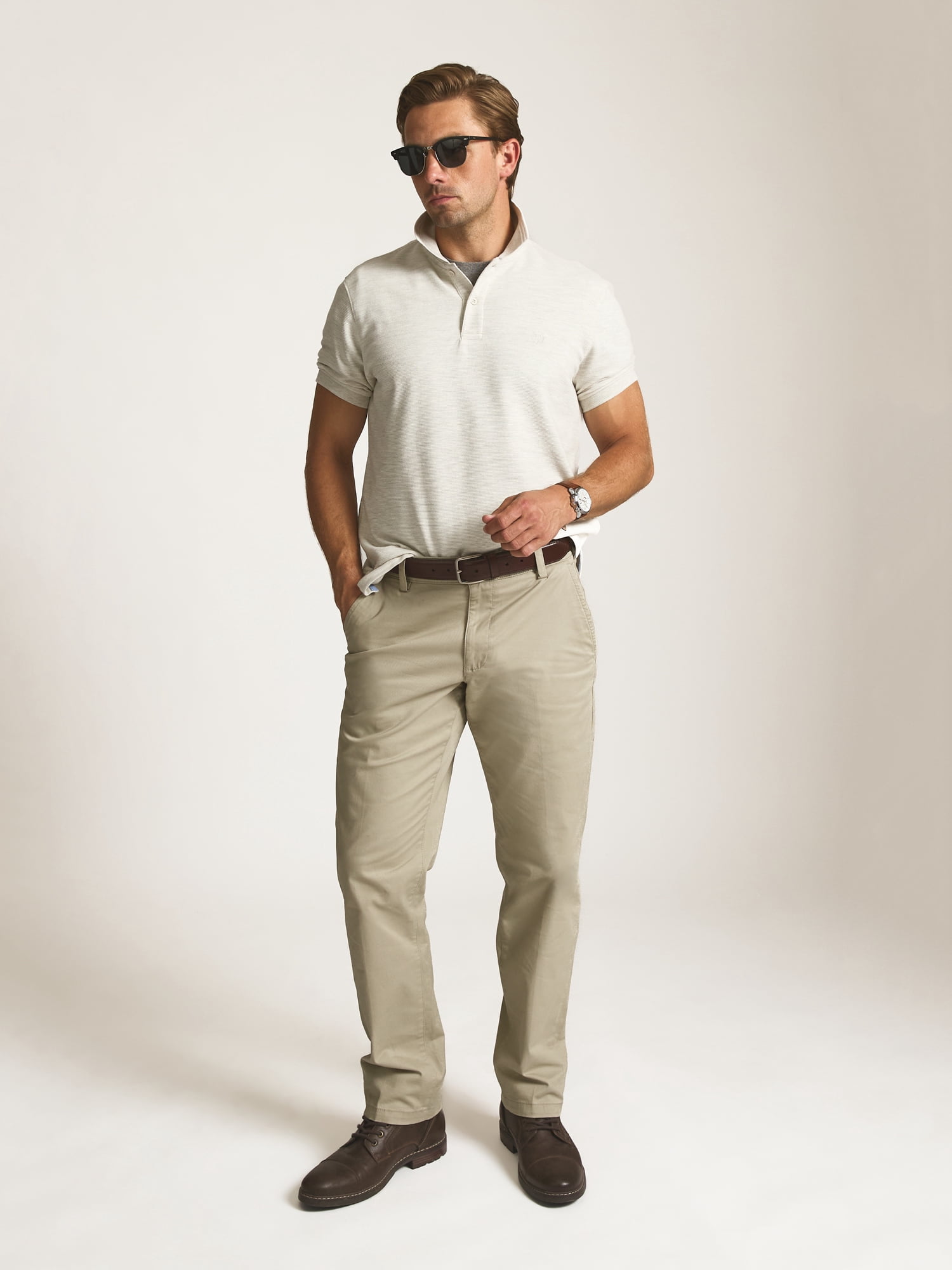 Chaps Men’s and Big Men’s Seacoast Wash Ribbed Knit Polo, Sizes S–3XL
