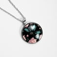 thumbnail image 4 of Bats Glass Design Circular Pendant Necklace, 4 of 5