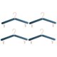 thumbnail image 2 of Paquete de 4 perchas plegables de viaje ABS, ligeras y portátiles, para ropa, calcetines, 2 of 12