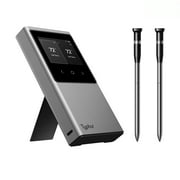 Typhur Sync Dual Wireless Meat Thermometer, Digital Food Cooking Thermometer with Bluetooth 5.4, Wifi Unlimited Range, Smart Base for Kitchen, Grill, BBQ, Oven