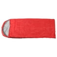 thumbnail image 2 of Camping Sleeping Bag, Soft And Comfortable High Adhesive Hook And Loop Fasteners Envelope Design Waterproof Sleeping Bag, For Kids Travel Adult Home Red, 2 of 8