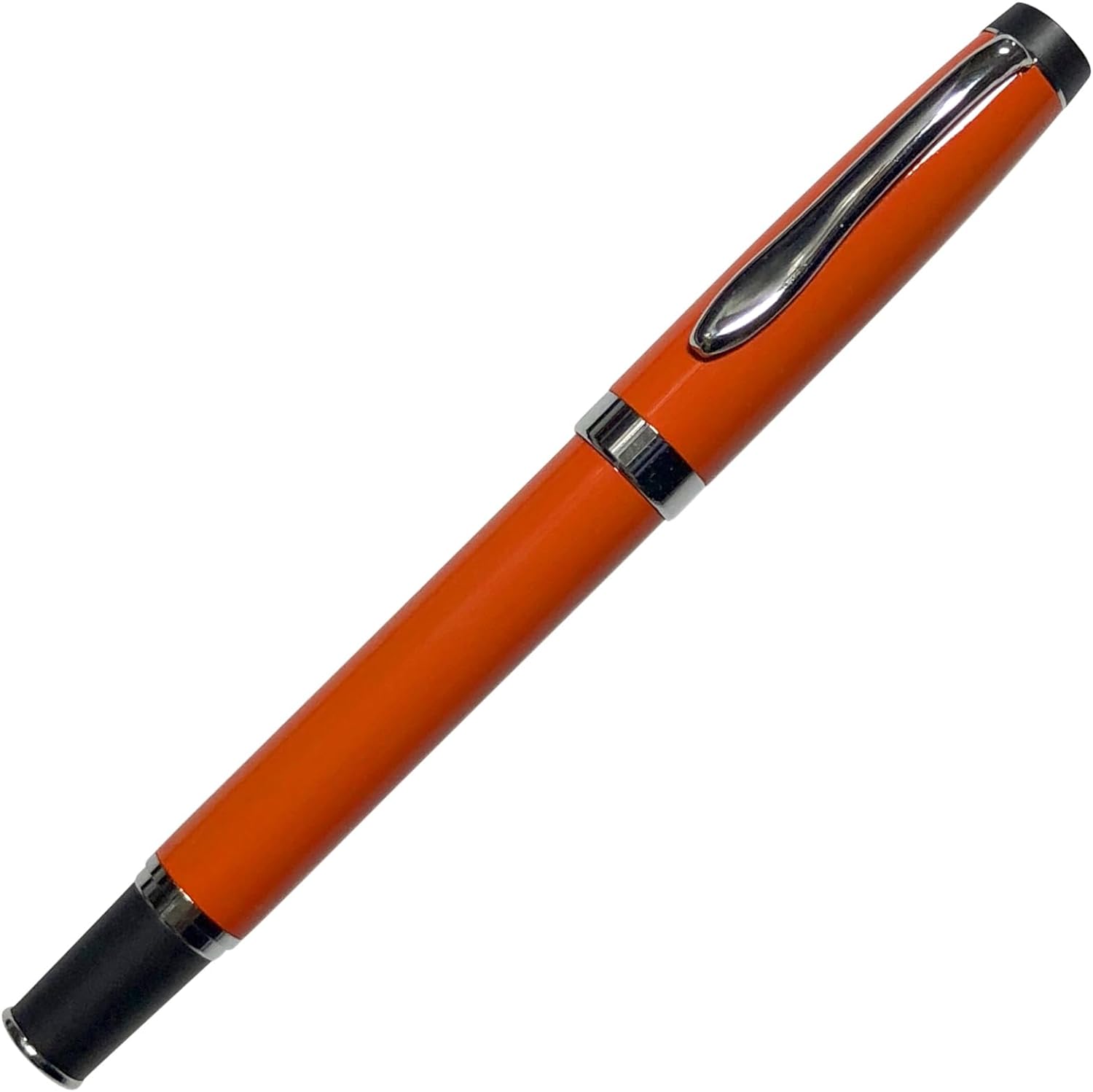 Gripper Rollerball Pen - Orange Gloss with Anti Slip Grip (Budget Friendly Pen)