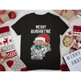 thumbnail image 4 of Tstars Mens Merry Quarantine 2020 Santa Claus Face Mask Ugly Christmas Graphic T Shirt, 4 of 5