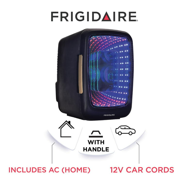 Frigidaire 6 Can Mini Retro Led Light Up Beverage Fridge, EFMIS179 
