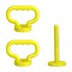 thumbnail image 1 of 2 asas ajustables para pesas rusas para entrenamiento de fitness y levantamiento de pesas al aire libre Amarillo, 1 of 9
