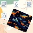 thumbnail image 3 of Starry Dinosaur 8.3x9.8 Inch Square Printed Desk Mat Mouse Pad for Office and Gaming, Non-Slip Rubber Bottom, 3 of 6