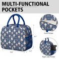 thumbnail image 6 of Womens Dark Blue Ballerina Flower Pattern Lunch Box for Work,Insulated Lunch Bag for Women,Loncheras Para Mujer,Leakproof Adult Lunch Bag for Work,Beach,Travel,Picnic,Camping, 6 of 7