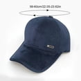 thumbnail image 6 of sunsanly Fall Winter Corduroy Baseball Hat Unisex Cap Sun-Shading Duck Tongue Hat Adjustable Solid Color Long Brim Outdoor Activities Daily Wear Peaked Hat, 6 of 8