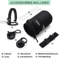 thumbnail image 7 of GEDUX 64oz Insulated Stainless Steel Water Bottle with 2 Leak Proof Lids(Spout Lid and Straw Lid) Wide Mouth Powder-Coated Water Bottle with Paracord Handle for Sports and Travel, 7 of 7