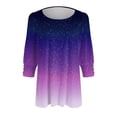 thumbnail image 6 of Godom Womens Tops 3/4 Sleeve with Buttons Dressy Casual Blouses Summer Outfits Beach Vacation Plus Size Spring Clothes, 6 of 6