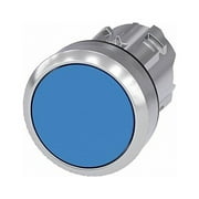 Siemens Push Button Operator,Blue,Metal Bezel 3SU1050-0AB50-0AA0