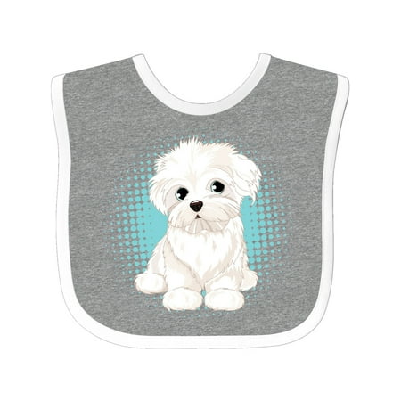 

Inktastic Maltese Puppy Dog Gift Baby Boy or Baby Girl Bib
