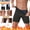 Silver, variant on Sauna Sweat Short Pants for Men Stretchy Moisture-Wicking Workout Body Shaper Sauna Suit Shapewear High Waisted Short Leggings Silver L