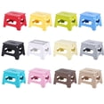 thumbnail image 2 of Taburete de plástico Silla plegable portátil con puntos Taburete alto para adultos Baño Hogar Banco pequeño para niños sidaley JJ25487-12, 2 of 6