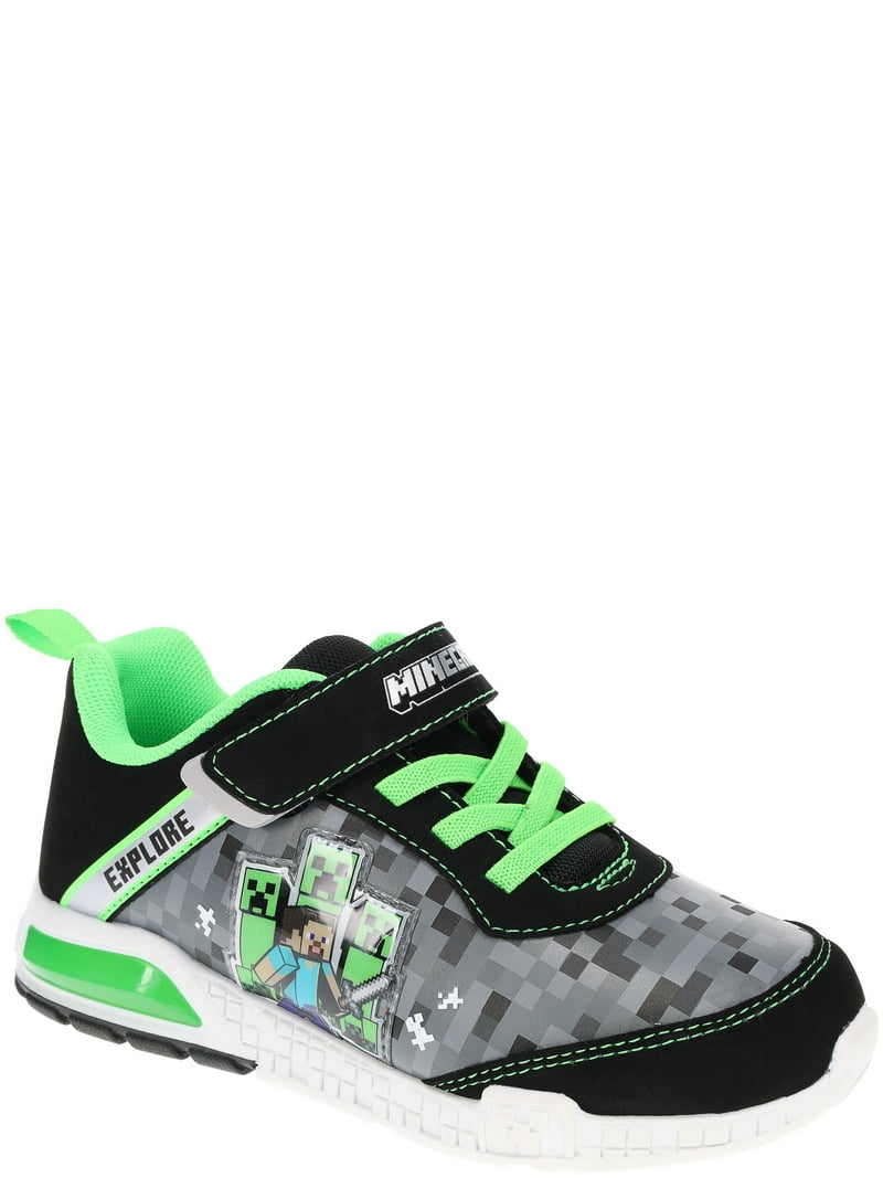 Arroyo Engañoso Mentor Minecraft Light Up Athletic Shoe, Sizes 11-3 - Walmart.com