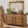 thumbnail image 2 of Furniture of America Sesco 2-Piece Wood Dresser with Mirror in Mahogany, 2 of 3