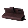thumbnail image 6 of Mantto iPhone X Case, iPhone XS Case, Wallet Card Slot Crossbody/Shoulder Strap + Wristlet Strap Magnetic Flip Premium PU Leather Zipper Pocket With Kickstand For Apple iPhone X / XS,
Brown, 6 of 18