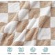 thumbnail image 5 of Checkered Throw Blanket, Beige Throw Blanket Super Soft Plaid Throw Blanket, 5 of 5