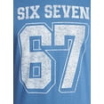 thumbnail image 3 of Humor Men's and Big Men's Six Seven 67 Cotton Graphic Tee with Short Sleeves, Size S-3XL, 3 of 5