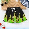 thumbnail image 6 of ATOGUTA Boys Swimming Shorts Bathing Suit Boys Swimsuit Swimwear Quick Dry Swim Trunks Kids Beach Board Shorts Size 4T-15, Green, 6 of 6
