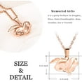 thumbnail image 2 of Bunny Rabbit Urn Necklaces for Ashes Cremation Jewelry for Ashes for Beloved Pet Loss Memorial Keepsakes Necklace for Women Men, 2 of 5