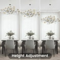 thumbnail image 5 of Modern Chandeliers for Dining Room - 59In Black Rectangle Brass Large Tree Branch Art Deco Mid Century Chandelier with Ginkgo Leaves, Farmhouse Chandelier for Living Room,Bedroom, 5 of 8
