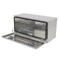 thumbnail image 3 of GZXS 36" Aluminum Storage Box Truck Underbody Toolbox Trailer RV Tool Heavy Duty Aluminum Tool RV ATV Trailer Storage Boxes W/Locks Keys Silver (36" x 18" x 17"), 3 of 9