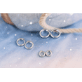 thumbnail image 3 of RYSKYJEWELRY Plain Silver Hoop Earrings, 925 Sterling Silver, All Ages, 3 of 12