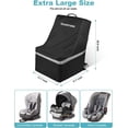 thumbnail image 6 of Gowinsee Heavy Duty Padded Car Seat Travel Bag for Baby Car Seats, Black, 6 of 9