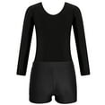 thumbnail image 6 of YONGHS Kids Girls Dance Sports Workout Unitard Biketard Gymnastics Leotard with Booty Shorts Tracksuit Pink 14, 6 of 7