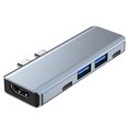thumbnail image 2 of Injueey USB C Hub Tipo C Reemplazo para Multiport Electronic Hub Adaptador portátil HUB Usb C para paquete de cajas Juegos de teclado y mouse para computadora, 2 of 6