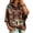 Brown-A#110805aa, variant on AHMOMEI Women's Vintage 911 Never Forget Shirt 25th Anniversary Hooded Womens Tops 3/4 Sleeve Courage Hope American Flag 911 Tshirt XXL