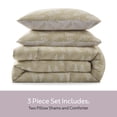 thumbnail image 4 of Virtu Comforter Sets, All Season Lightweight Botanical Queen Comforter Set, 3-Pc Bedding Sets, Oatmeal/Offwhite, 4 of 8