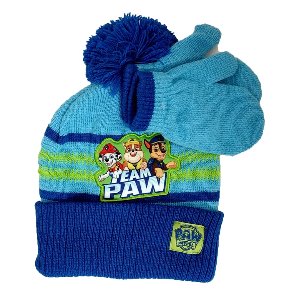 paw patrol hat and glove set