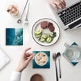 thumbnail image 1 of FMSHPON Ocean Sea Turtle Set of 4 Coaster for Drinks, Absorbent Ceramic Stone Coasters Cup Mat with Cork Base for Home Kitchen Room Coffee Table Bar Decor, 1 of 4