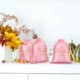 thumbnail image 4 of IDEANATEGRATE 15Ud Bolsas De Regalo Rosa De Tela Con Para Fiesta Y Ocasiones Especiales, 4 of 6