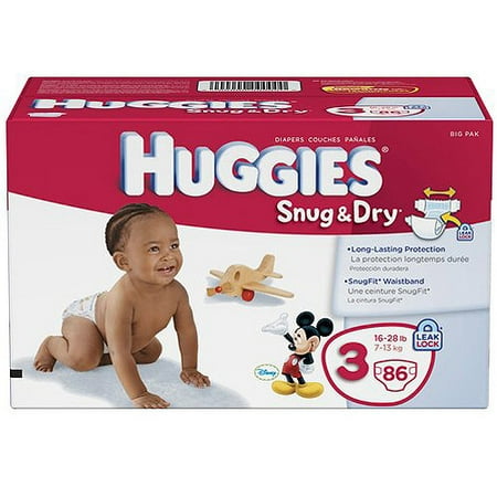HUGGIES Snug & Dry Diapers (Choose Your Size)