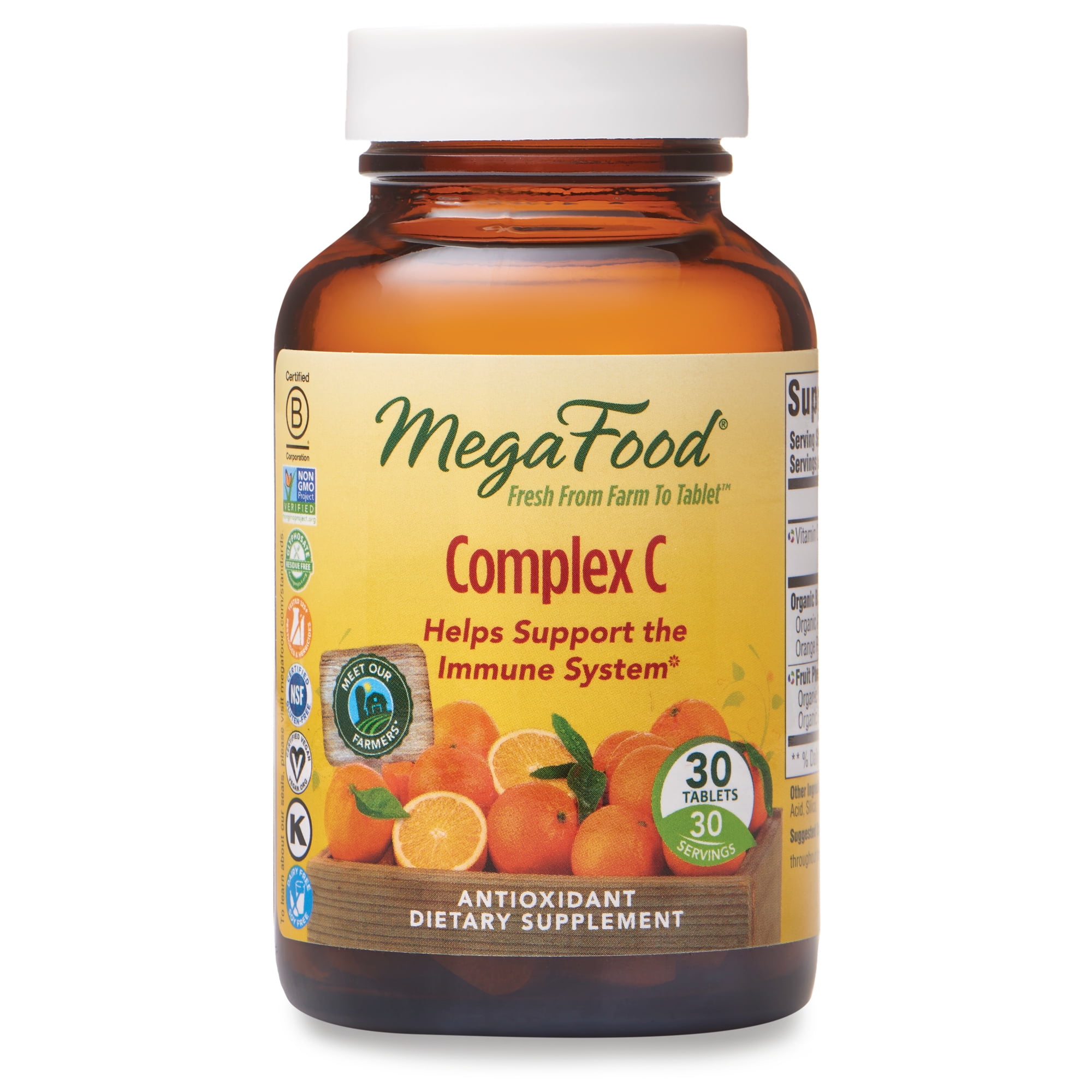 MegaFood, Complex C, Supports a Healthy Immune System, Antioxidant