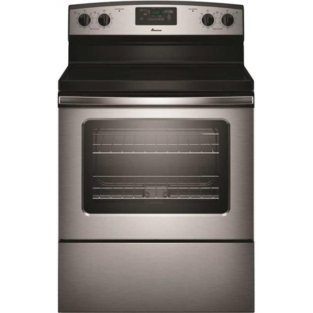 Amana Aer5330bas Amana 4 8 Cu Ft Smooth Top Electric Range With