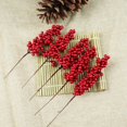 thumbnail image 3 of 10Pcs Mini Artificiel Rouge Baies Fleur Nouvel An Ornements Maison Style 2 Taille Unique, 3 of 13