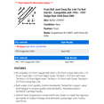 thumbnail image 2 of Front Ball Joint Sway Bar Link Tie Rod End Kit - Compatible with 1995 - 1997 Dodge Ram 3500 Base 4WD 1996, 2 of 2