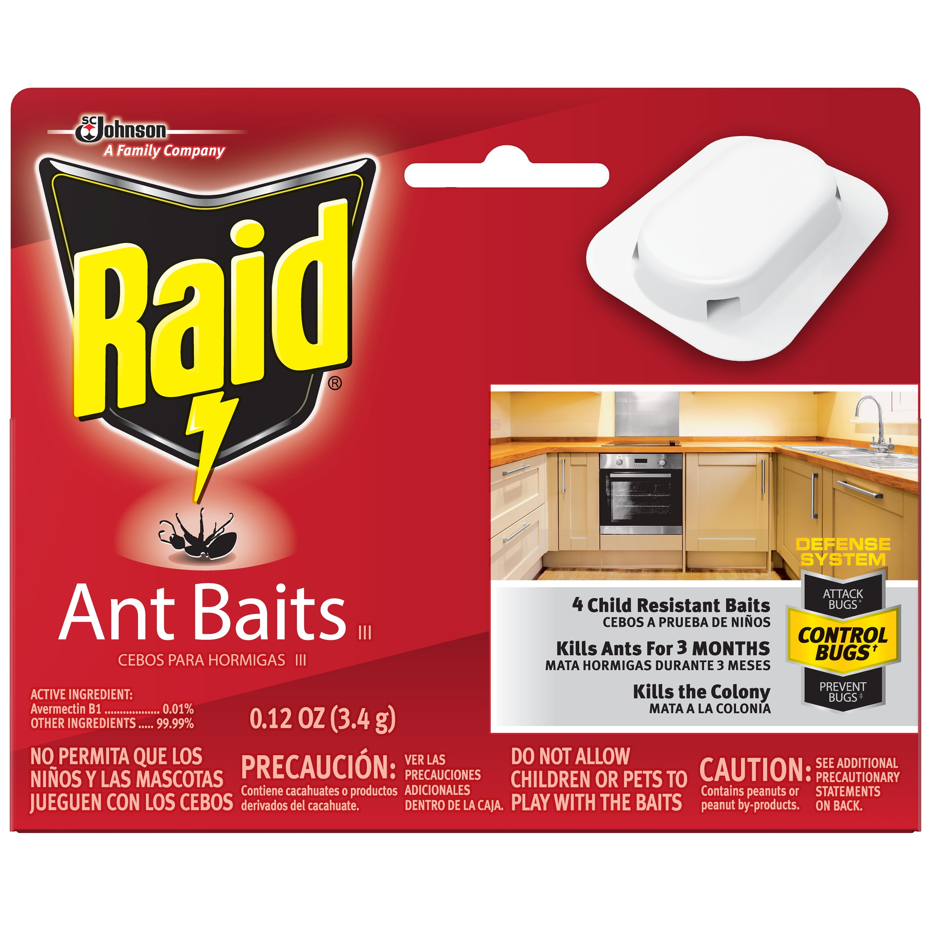 Raid Ant Baits Iii Ant Killer Kills The Colony 4 Ct Walmart Com