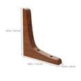 thumbnail image 5 of OUNONA  2 Pcs Floating Shelf Hardware Bamboo and Wood Bracket, 5 of 8